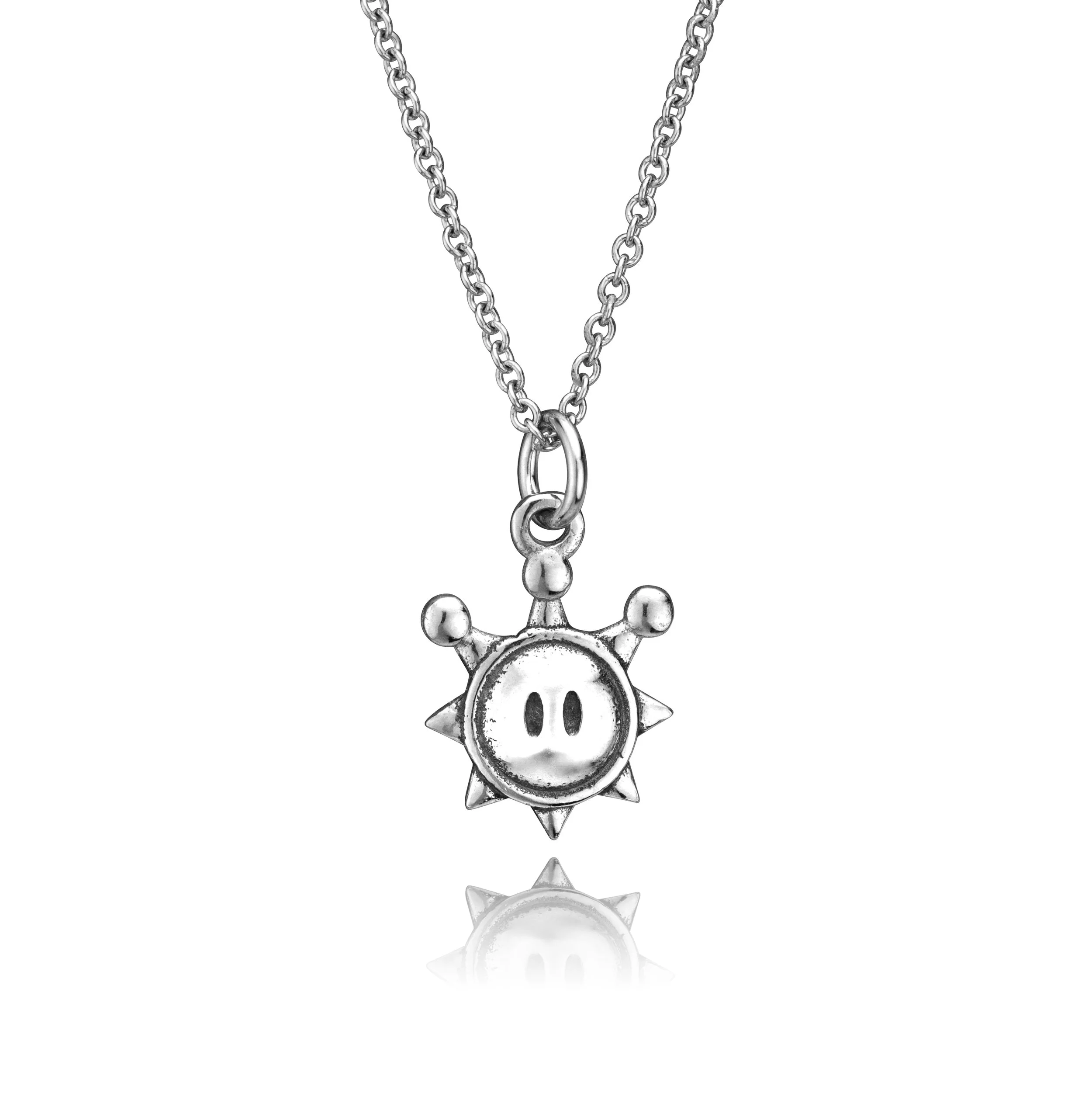 Handmade Sterling Silver Nintendo Mario Shrine Sprite Pendant